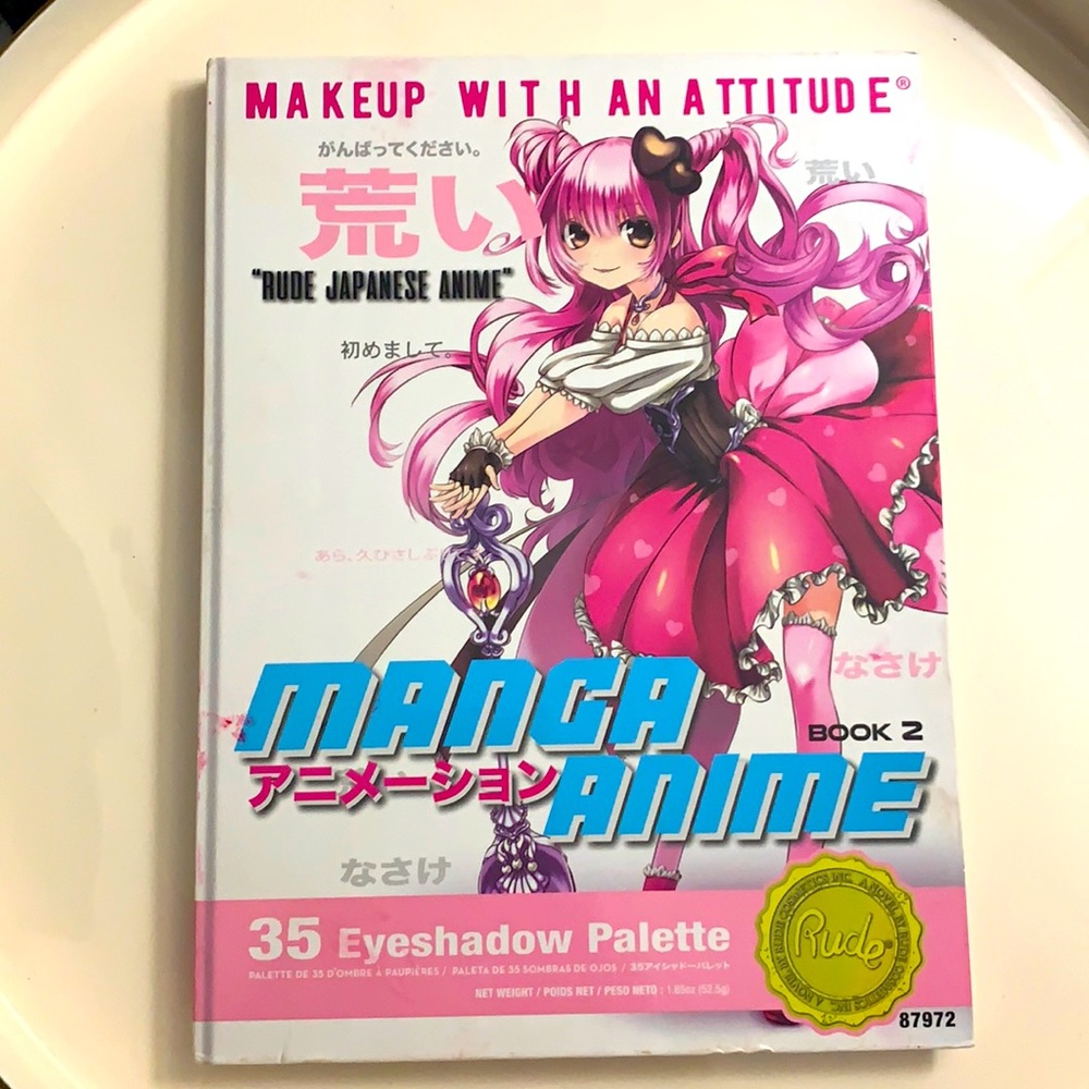 Rude Cosmetics Anime 35-Pan Eyeshadow Palette Book 2